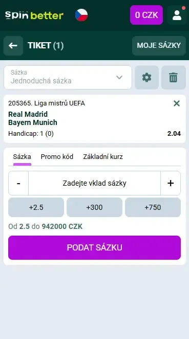 Začněte sázet na Spinbetter