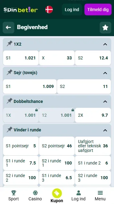Spinbetter Danmark – Boksning
