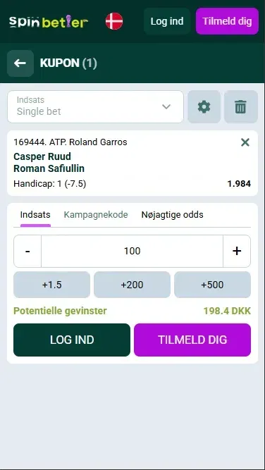 Spinbetter Danmark Spilkupon