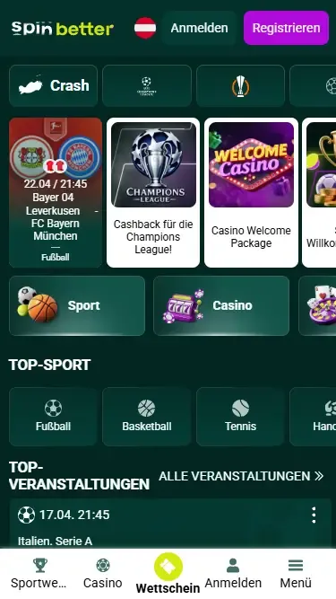 Spinbetter Österreich App