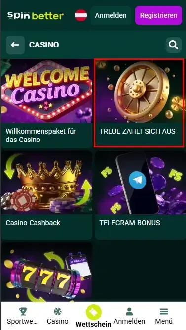 Treue zahlt sich aus