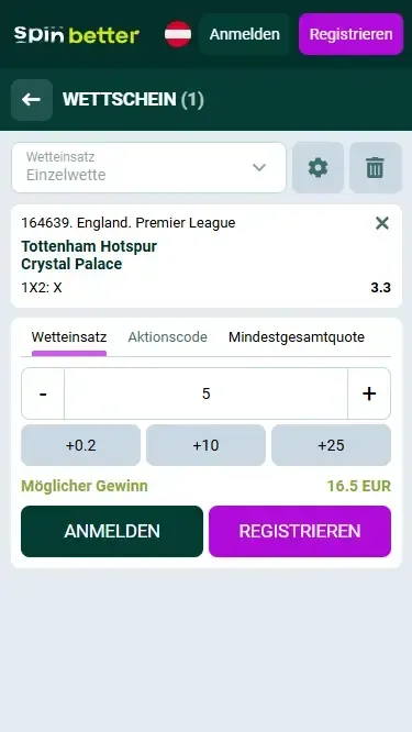 Jetzt bei Spinbetter Österreich wetten