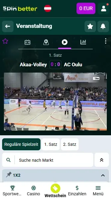 Spinbetter Österreich Volleyball-Livestream