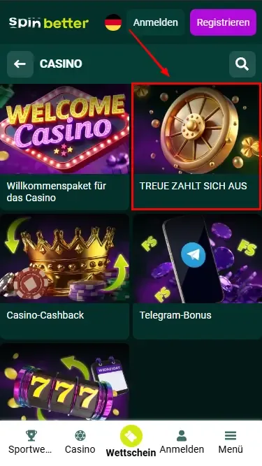 Treue zahlt sich aus