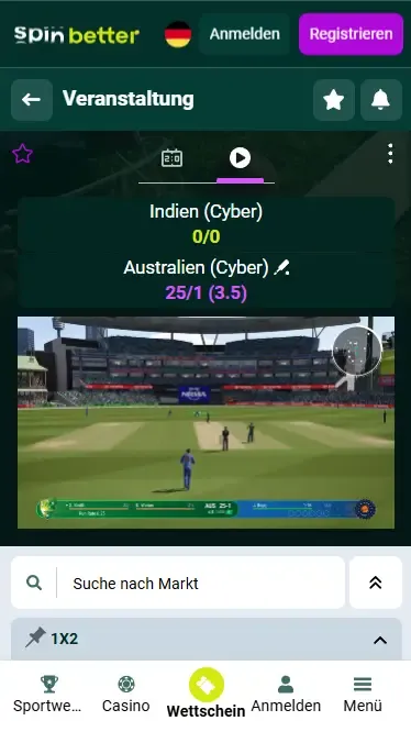 Spinbetter Deutschland Live Cricket Betting