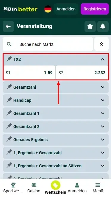 Spinbetter Deutschland Volleyball Matchsieger