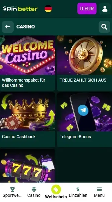 Spinbetter DE: Laufende Casino-Boni