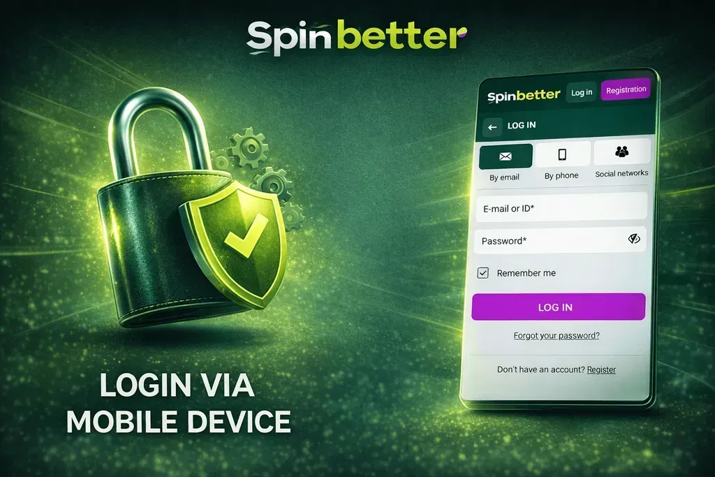 Σύνδεση Spinbetter από κινητό