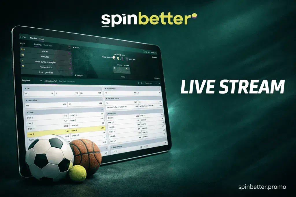 Ζωντανά στοιχήματα Spinbetter