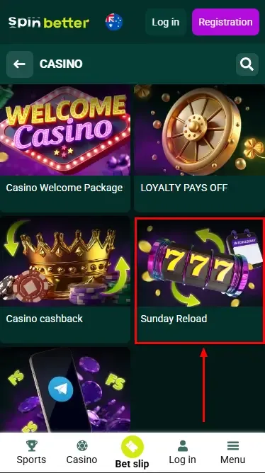 Spinbetter Casino Deposit Bonus