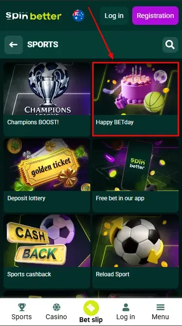 Spinbetter Australia Birthday Bonus