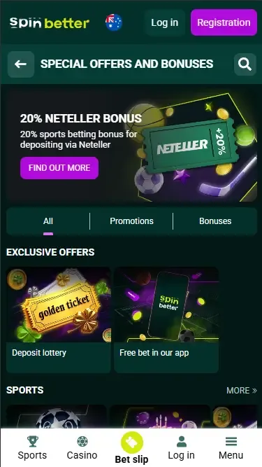 Spinbetter Australia Deposit Bonuses