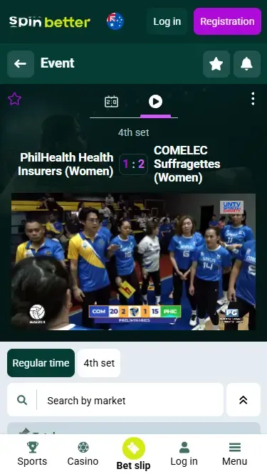 Spinbetter Australia Volleyball Live Stream