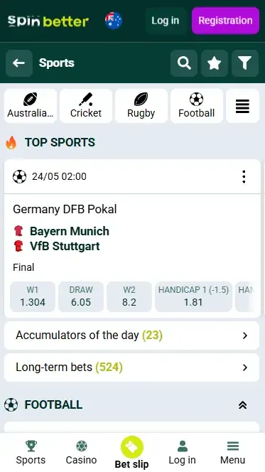 Spinbetter Australia Sports Betting