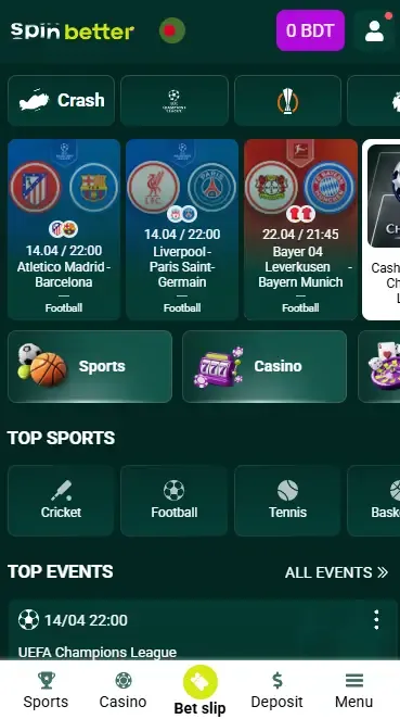 Spinbetter Bangladeshi App