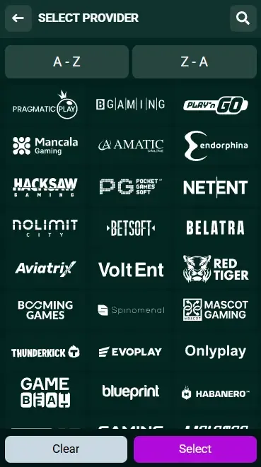 Spinbetter Casino Providers