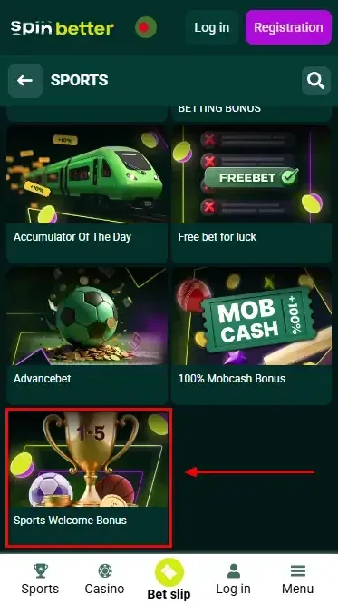 Spibetter Bangladesh: Sport Welcome Bonus