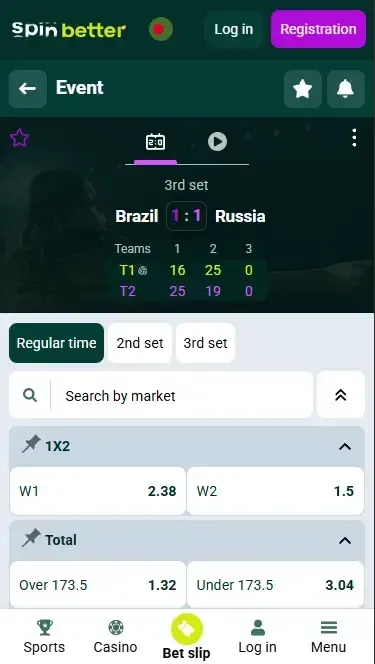 Spinbetter Bangladesh Volleyball Live Betting