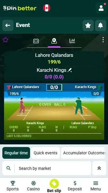 Spinbetter Canada Live Cricket Betting