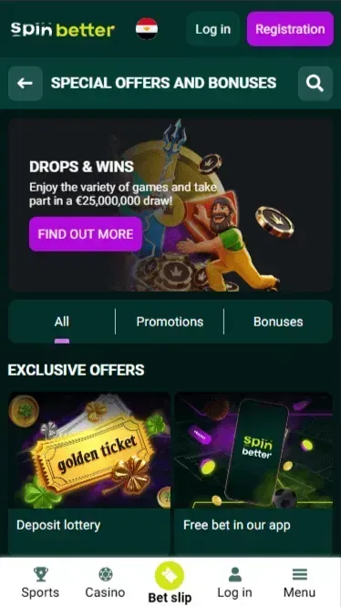 Spinbetter Promo Section