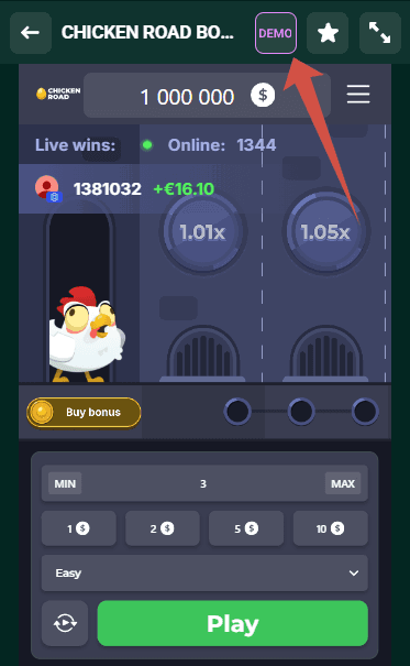 Spinbetter Chicken Road Demo Mode