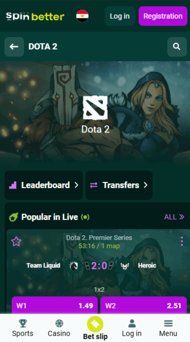 Spinbetter Dota 2