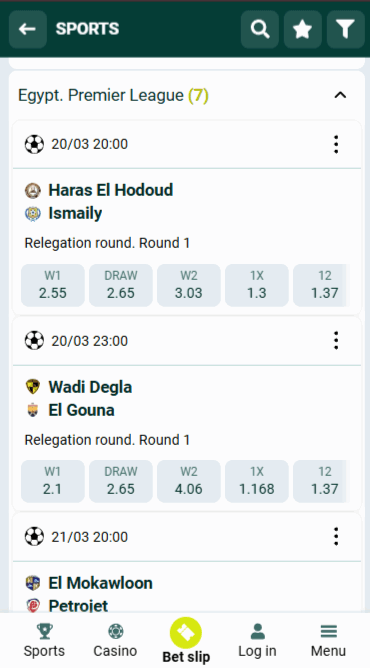 Spinbetter Local Football Events