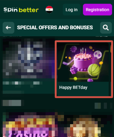 Spinbetter Birthday Bonus