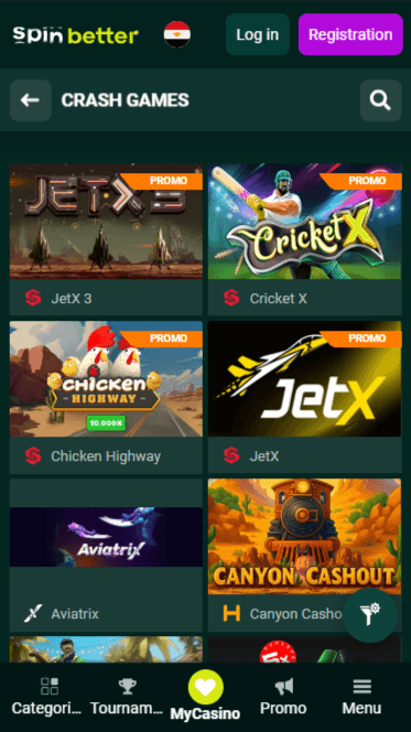 Spinbetter Crash Games