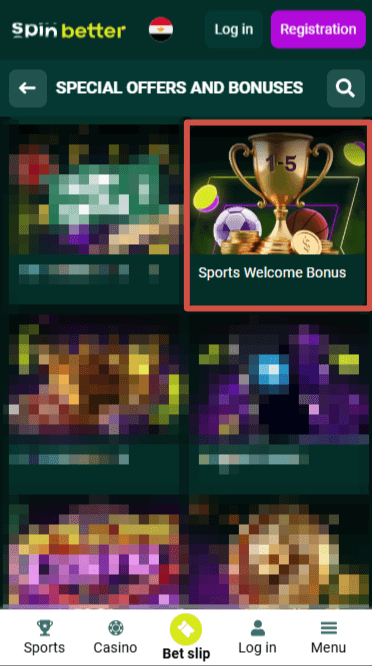 Spinbetter Sports Welcome Bonus