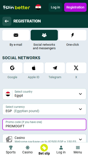 Spinbetter Registration via Social Nets