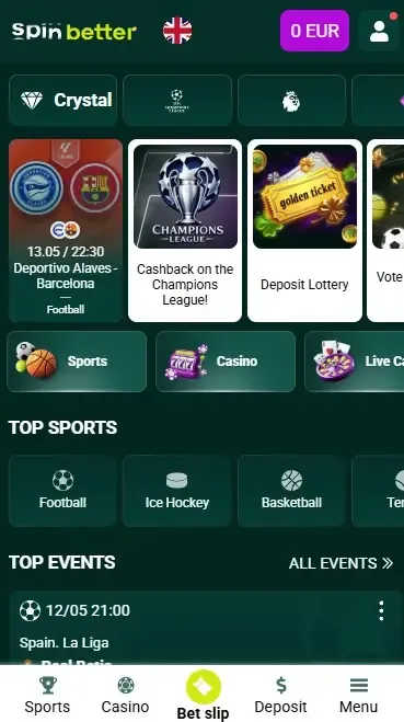Spinbetter UK App