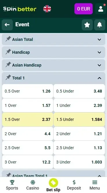 Spinbetter Handicap