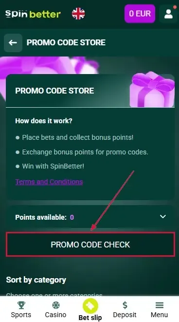 Spinbetter United Kingdom: Promo Code Check