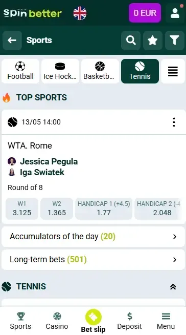 Spinbetter UK Tennis Events