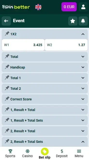 Spinbetter United Kingdom Volleyball Match Winner
