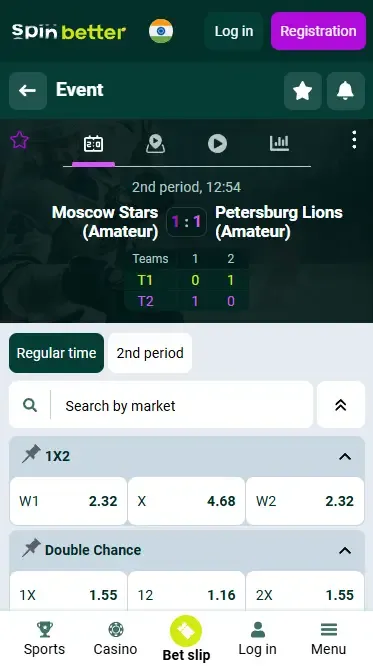 Spinbetter India Live Betting Features