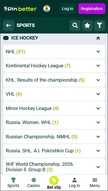 Spinbetter India Hockey Events