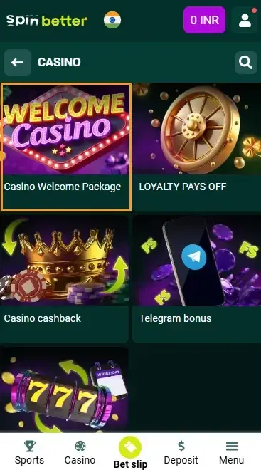 Casino Welcome Bonus in India