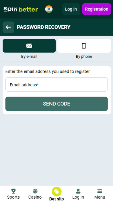 Spinbetter Email Password Recovery