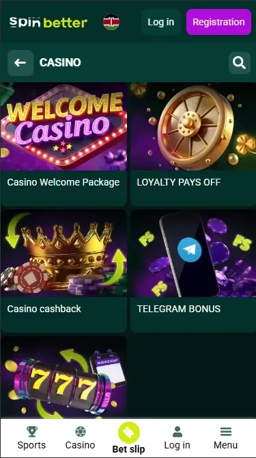 Spinbetter Casino Ongoing Bonuses in Kenya