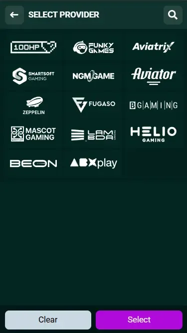 Spinbetter Casino Providers