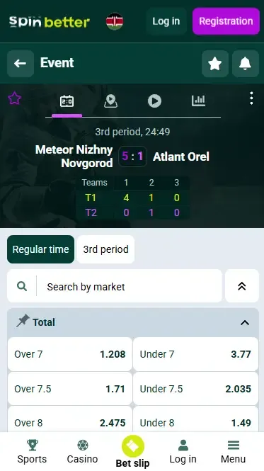 Spinbetter Kenya Live Betting Features