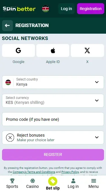 Spinbetter Registration via Social Nets