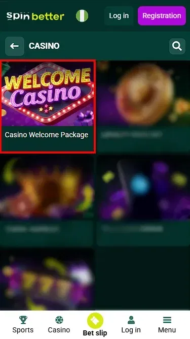Spinbetter Nigeria Casino Welcome Package