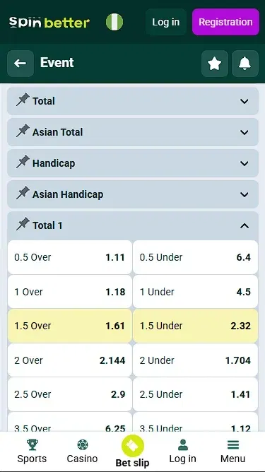 Spinbetter Handicap