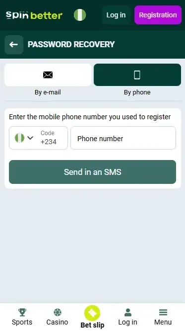 Password Recovery by Phone Number