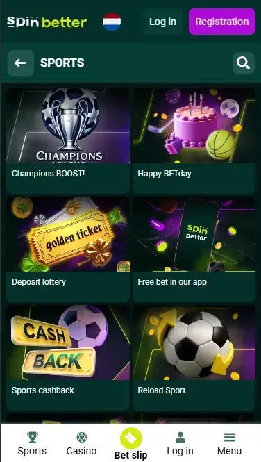 Spinbetter Sport Bonuses in the Netherlands