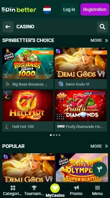 Spinbetter Netherlands: Slot Games