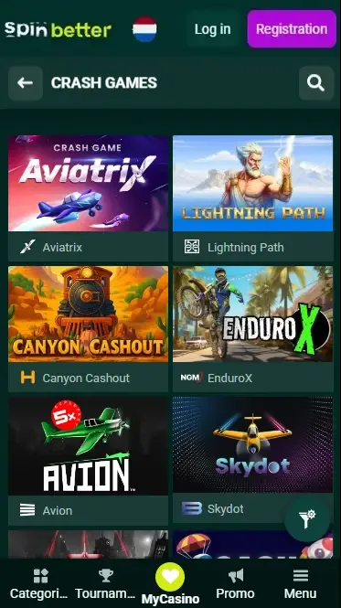 Spinbetter Netherlands: Crash Games